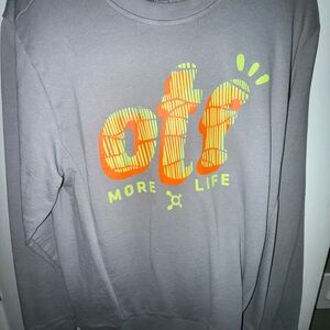 Orangetheory Gray Sweatshirt with Orange Accents